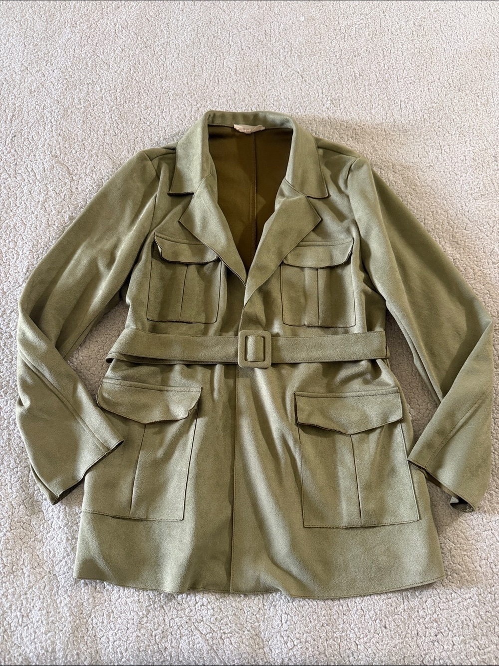 Solitaire by Anthropologie Military-Style Utility Jacket in Olive Medium
